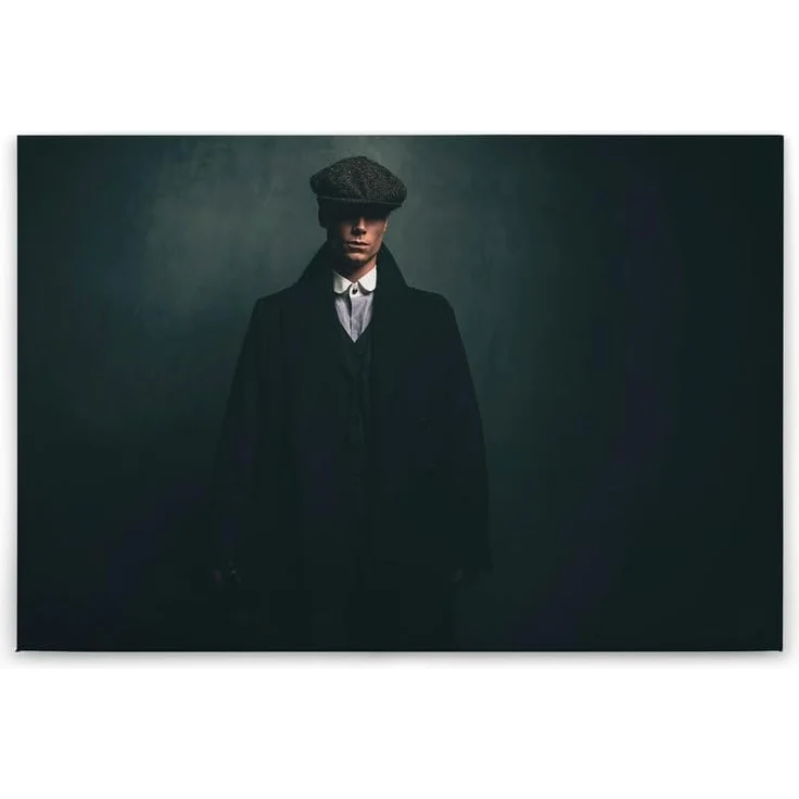 Leinwandbild Mann Grün Schwarz 90x60 DD120415 Keilrahmen Wandbild Leinwand – Bild 7
