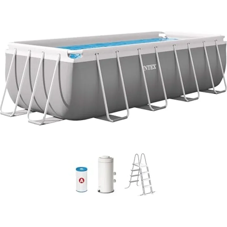 Intex 'Prism Frame Rectangular' Pool Set, 4 x 2 x 1,22 m