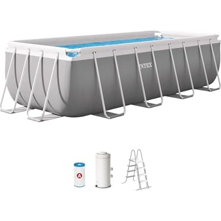 Intex 'Prism Frame Rectangular' Pool Set, 4 x 2 x 1,22 m – Bild 1