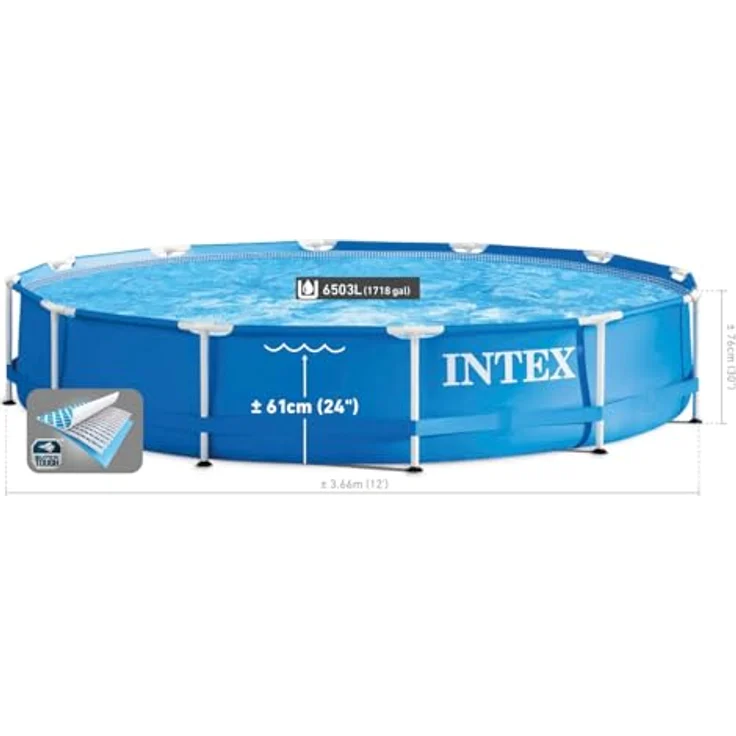 Intex Pool Metal Frame 366x76 cm 28210NP 91485 – Bild 6