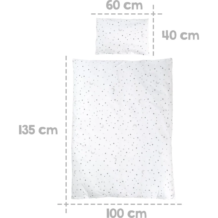roba Komplettbettset 'Sternenzauber' 70 x 140 cm - umbaubar - inkl. Textilausstattung - Weiß – Bild 3