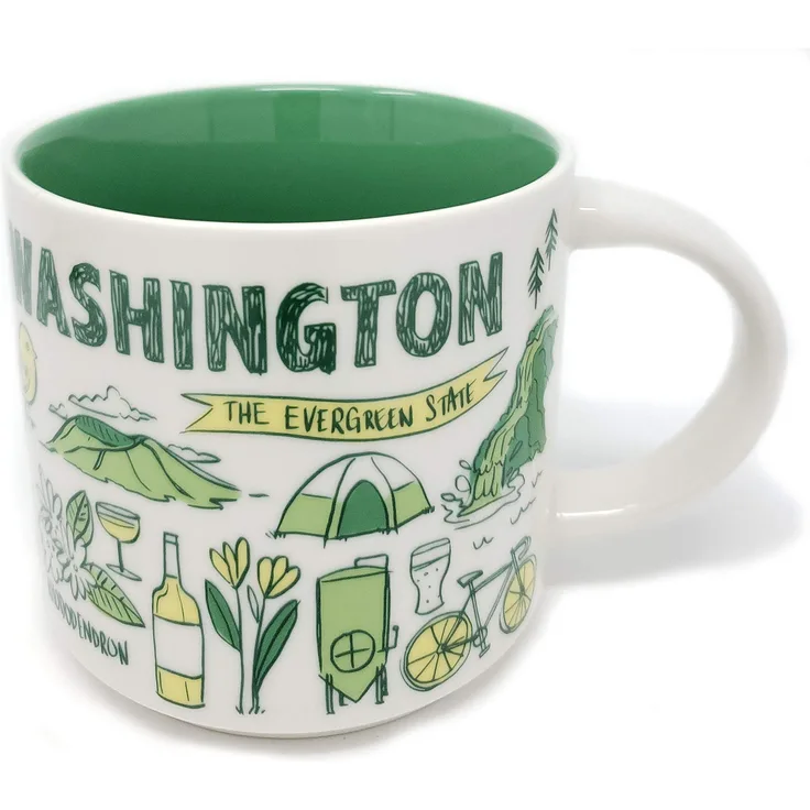 Starbucks Been There Serie Kaffee Tasse Washington mehrfarbig
