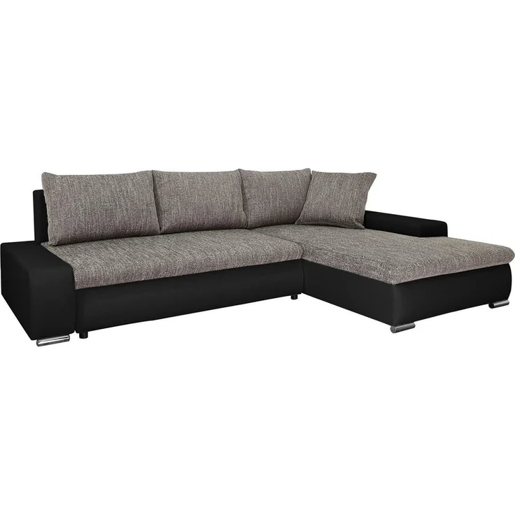 Beautysofa Polsterecke mit Schlaffunktion Teo L, L-Form Ecke Sofa Relaxcouch, Polsterecke mit Schlaffunktion Bettkasten, stilvoll Wohnzimmersofa aus Webstoff und Kunstleder – Bild 1