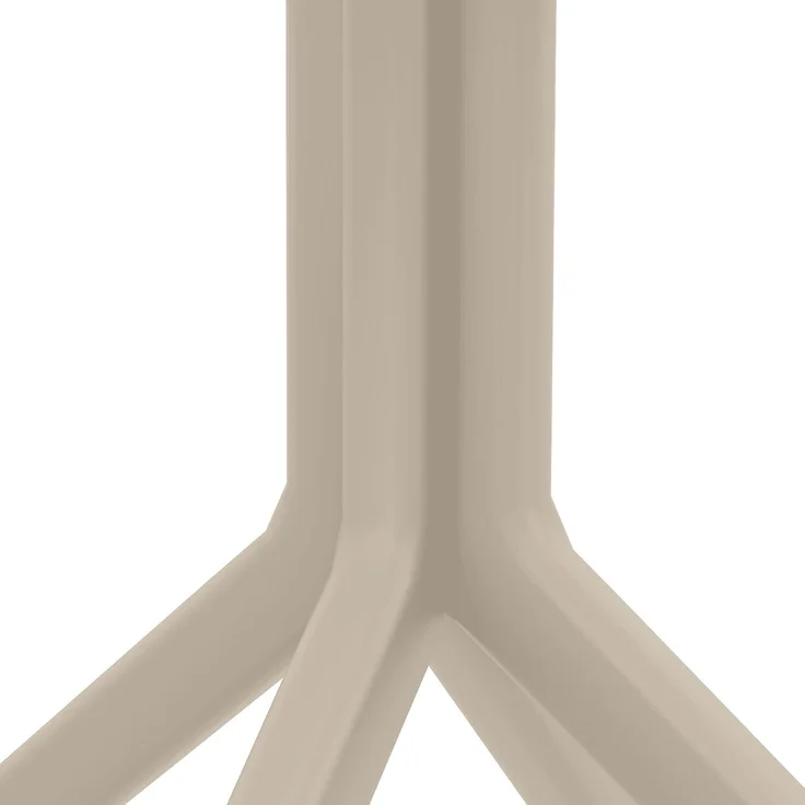 CLP Tisch Sky 80 x 80 cm wetterfest und UV-beständig - Farbe:taupe – Bild 7