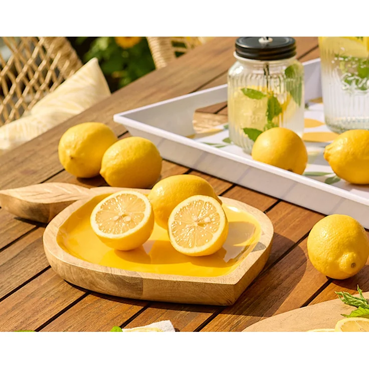 ZELLER 25706 Servierschale LEMON aus Mangoholz, ca. 37 x 23 x 2 cm – Bild 6