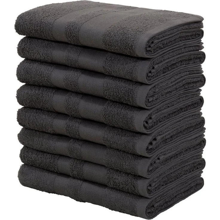 OTTO home Handtücher Vanessa, als Set und Serie erhältlich, 8 Handtücher, 50x100cm, Walkfrottee (Set, 8-St), Handtücher mit Bordüre, 100% Baumwolle, einfarbig, weich – Bild 1
