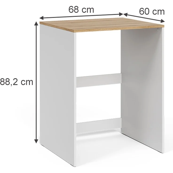 Waschmaschinenschrank Viktor Weiß/Artisan 68 x 88.2 cm Vicco – Bild 2