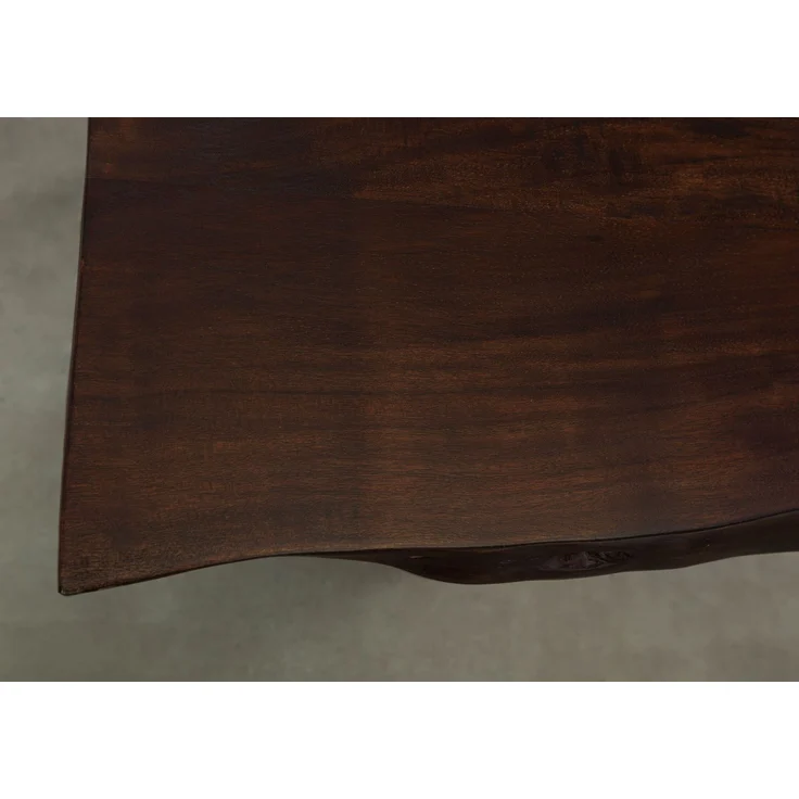 Baumtisch Akazie 220 x 100 x 77 braun lackiert / X-Beine anthrazit glänzend FREEFORM 5 – Bild 7