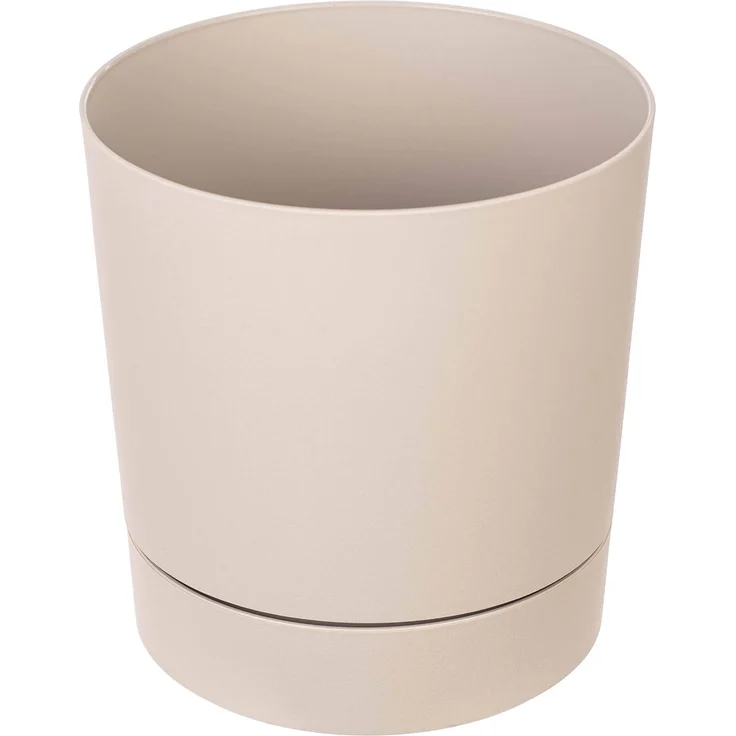 KADAX Aura 350 Recycling-Pflanzgefäß mit Sockel - beige – Bild 3