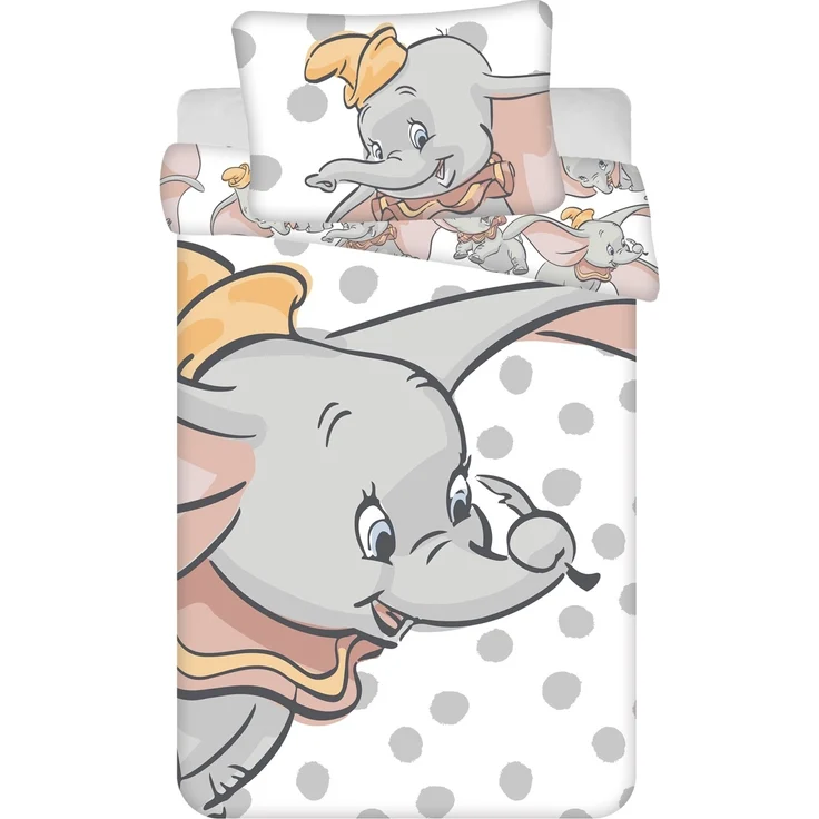 Disney Baby Bettwäsche Disney Dumbo 100x135 cm 100% Baumwolle – Bild 1