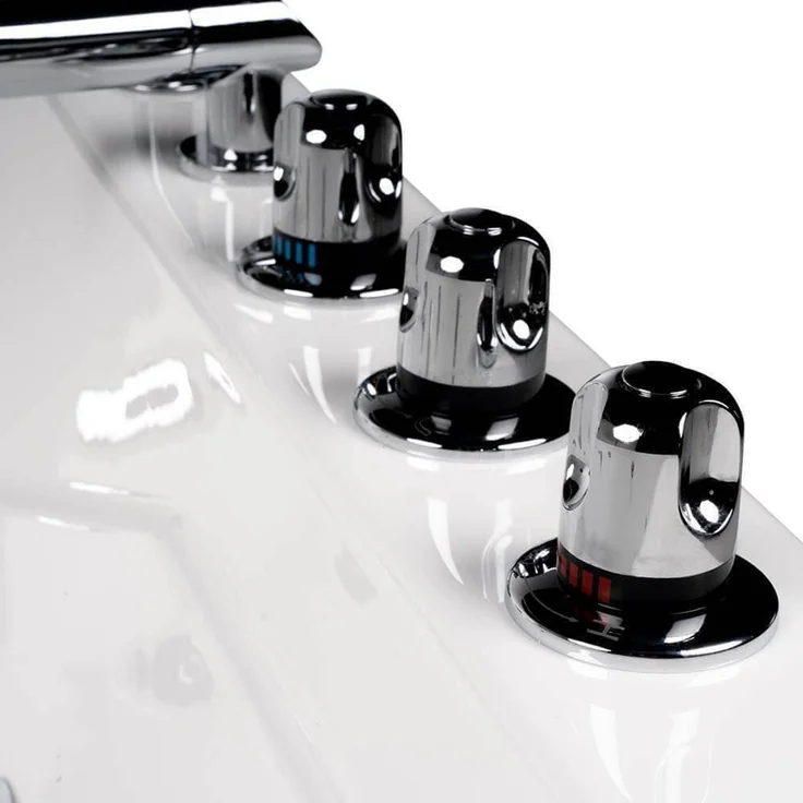 XXL Luxus Whirlpool Badewanne 180x120 cm links für 2 Pers. 10 Hydrojets – Bild 9