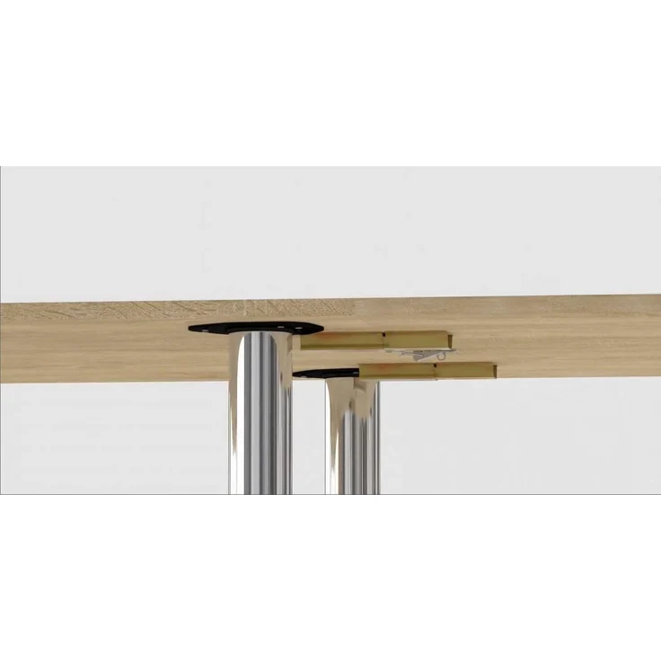 Rodnik XXL Esstisch, Klapptisch, Funktionstisch, Brotisch, Eiche Sonoma, laminierte Spanplatte, kompakt, platzsparend, 310cmx81cm – Bild 9