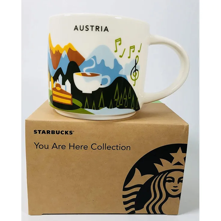 Starbucks City Mug You Are Here Collection Austria Österreich Kaffeetasse Coffee Cup