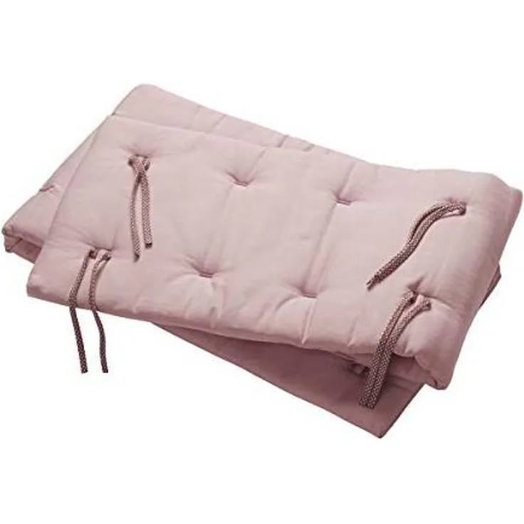 Leander Nestchen für Linea und Luna Babybett aus Bio-Baumwolle 180x30 cm, pink