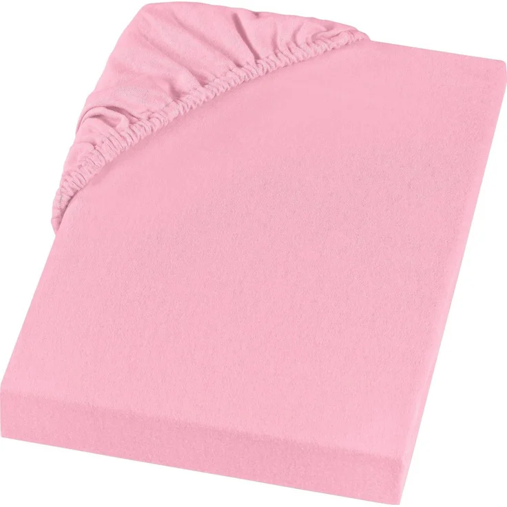 Setex REFIBRA Feinbiber Spannbettlaken rosa 180 x 200 cm – Bild 1