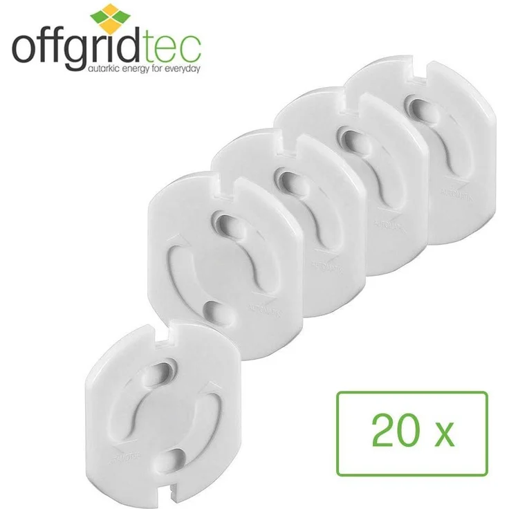 Offgridtec 20x Kindersicherung fuer Steckdose mit Drehmechanik - Steckdosensicherung Baby Kleinkind – Bild 7