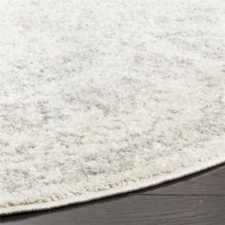 Safavieh Runder Teppich 235 cm Rund - Adirondack Collection - Transitional Design, Elfenbein & Silber, Pflegeleichte Synthetikmischung, Ideal für Wohnzimmer, Schlafzimmer, Büro – Bild 6