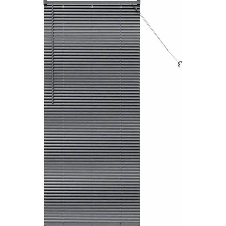 vidaXL Venezianische Jalousie Dunkelgrau 175 x 80 cm 25 mm Aluminium 42006068 – Bild 2