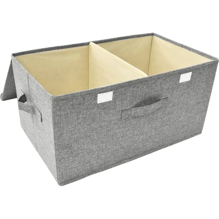 vidaXL Aufbewahrungsbox Stoff 50x30x25 cm Grau 332914 – Bild 10