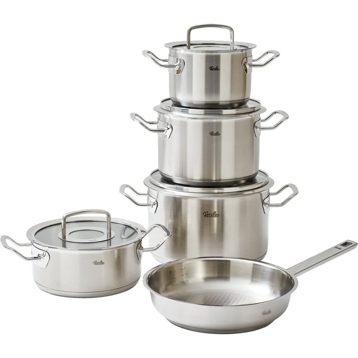 Fissler 'ORIGINAL PROFI COLLECTION' Topfset 5-tlg, Edelstahl silber, für Induktionskochfeld – Bild 1