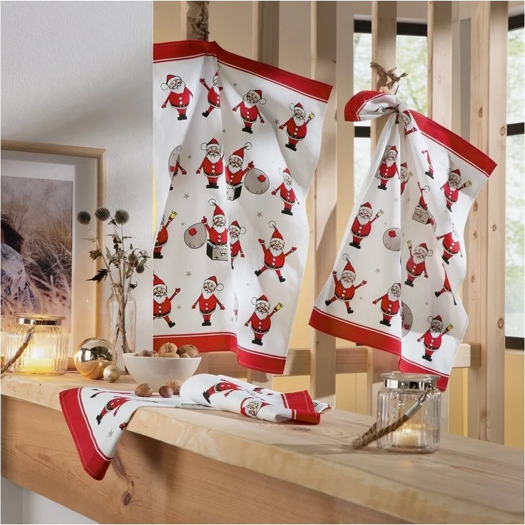 Erwin Müller Geschirrtuch Geschirrtuch 3er-Pack, Baumwolle Motiv – Bild 2