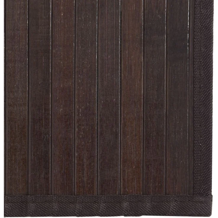 vidaXL Teppich Rechteckig Dunkelbraun 60x500 cm Bambus 376857 – Bild 6