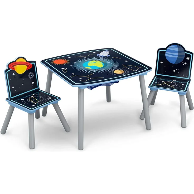 Delta Children Space Adventures Kinder Tisch- und Stuhl-Set Schwarz