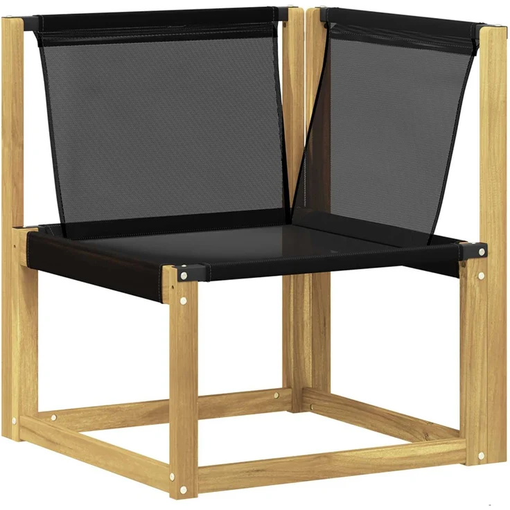 vidaXL Outdoor-Sofagarnitur 7 Stk. Weiß und Schwarz 3389682 – Bild 5