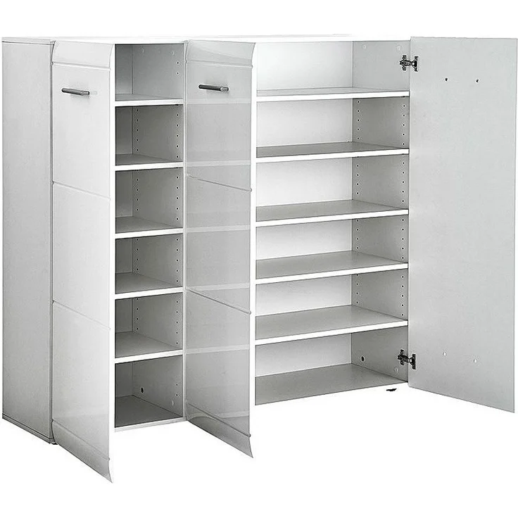 Lomadox Garderoben-Set DANARO-01, (Spar-Set, 6-St), Garderoben Set Hochglanz weiß (5-teilig), BxHxT ca. 329x200x37cm – Bild 3