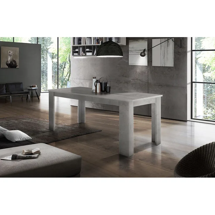 Esstisch >Jesolo< in Zement - 140x75x90cm (BxHxT)