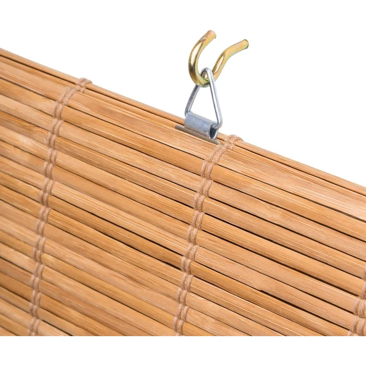 ventanara Raffrollo Bambus Raffrollo Bambusraffrollo Afrika Stil Holzrollo Seitenzugrollo – Bild 4