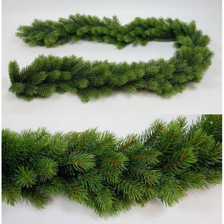 Kunstgirlande Künstliche Tannengirlande rund 170cm Double DP künstliche Girlande Tanne, Seidenblumen Roß, Spritzguss-Verfahren – Bild 2