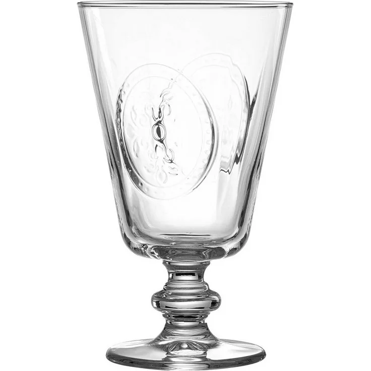 Ritzenhoff & Breker Weinglas Weinglas mit Floral Dekor 350 ml, Glas, Mediterran inspirierte Form