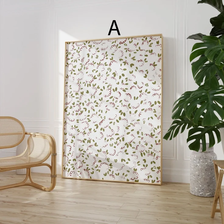 Blumen Poster · Geschenkidee · Florales Wandbild · Vintage Wanddeko · Dekoprint ohne Rahmen - A / 15x20 cm