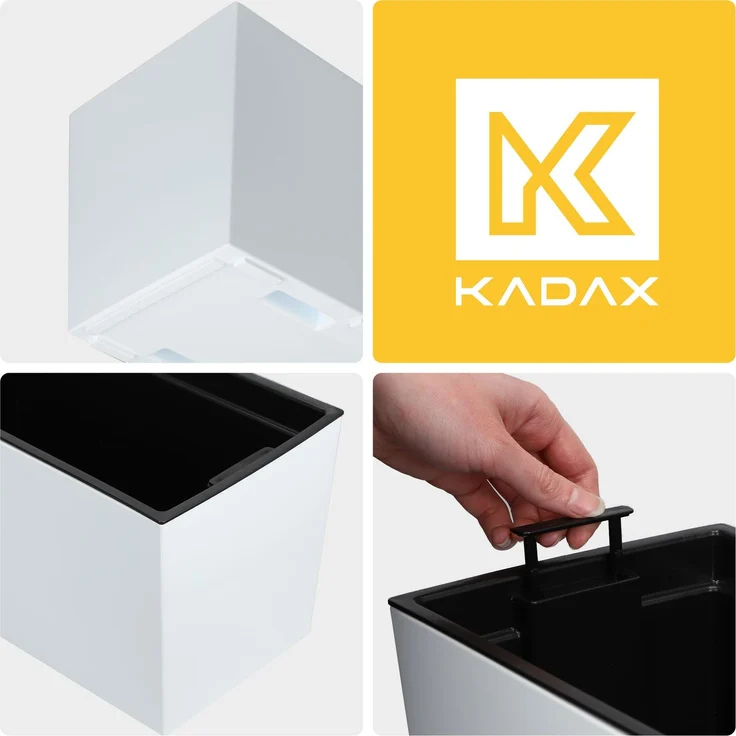 KADAX Blumentopf Balkonkasten Griffe 19x56cm Weiß – Bild 4