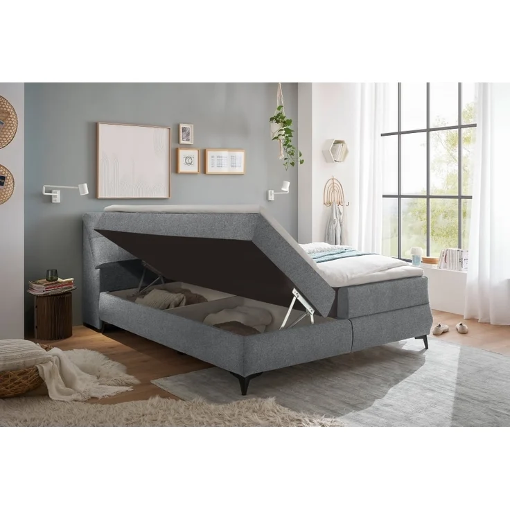 ED Exciting Design Boxbett Atlantis: Flachgewebe, Bettkasten, Topper – Myhomelando, verschiedene Größen & Farben – Bild 2