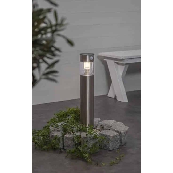 Star LED-Solarlaterne 'Marbella', Edelstahl, 1 ww LED, – Bild 3