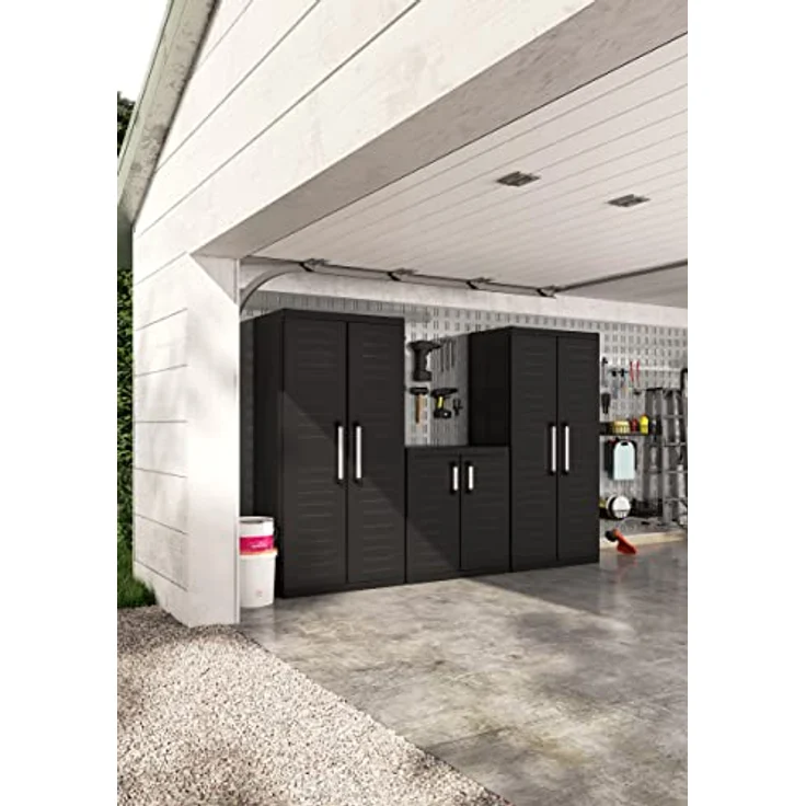 Keter Lagerschrank Detroit Hoch Schwarz 440917 – Bild 6