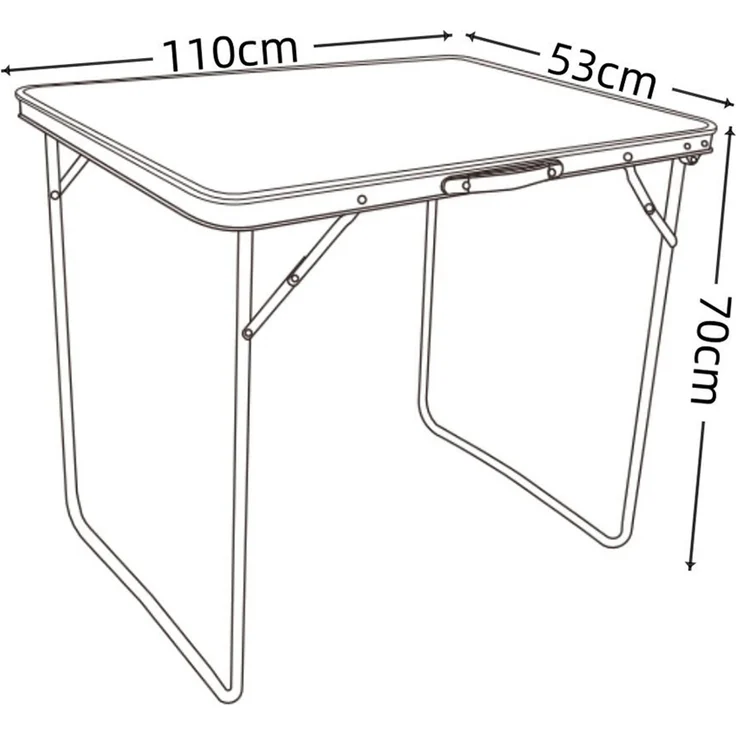 VCM Gartentisch Galdas 919987 Weiß H. 70 x B. 110 x T. 53 cm – Bild 6