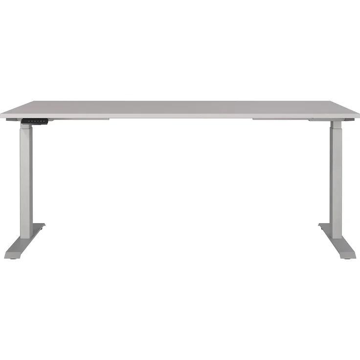 Germania Schreibtisch 7909-643, in Kaschmir/Silber, EL. höhenverstellb, 180 x 120 x 80 cm (BxHxT) – Bild 3