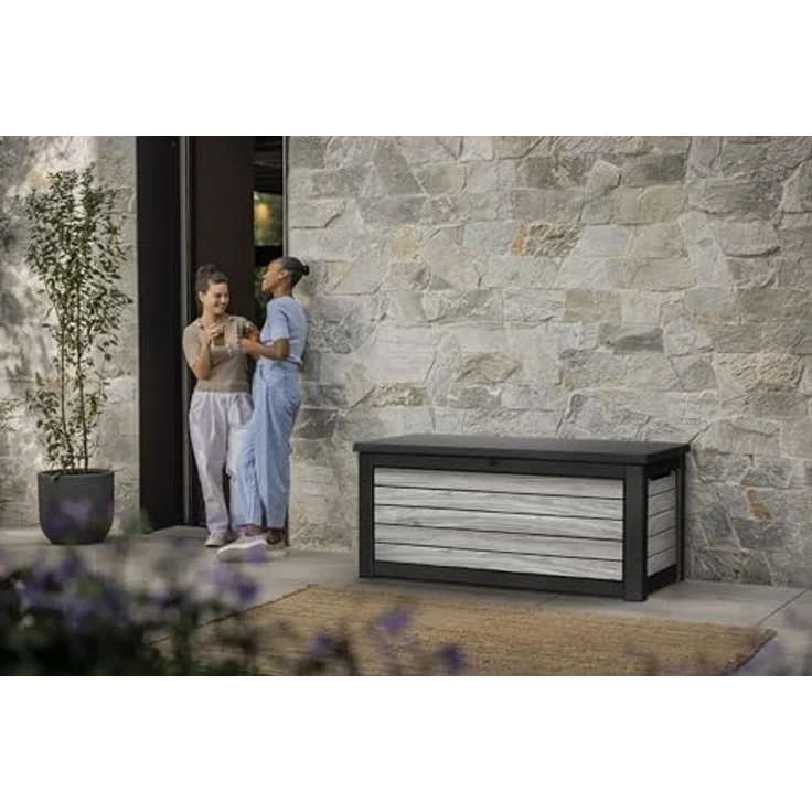 Keter Gartenbox "NORTHWOOD" 623L 157x72x69cm Deckel bis 270kg belastbar, abschließbar – Bild 4