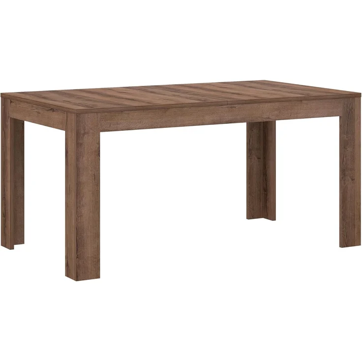 Forte Savona moderner Esstisch 160, ausziehbar, Esszimmer, Wohnzimmertisch, Holzwerkstoff, Edeleiche Holzdekor, 160 cm breit x 78,2 cm hoch x 90 cm tief – Bild 1