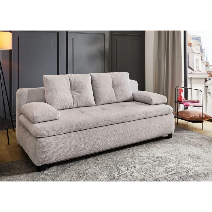 Jockenhöfer Gruppe Schlafsofa Balu, B: 201 cm, Liegefl. 151x201 cm, Dauerschläfer, mit Bettfunktion, Bettkasten & einfachen Hub-Schwenkbeschlag – Bild 5