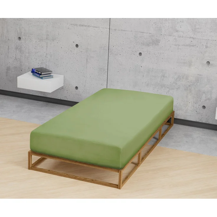 biberna Feinjersey-Spannbetttuch 0077144, fichte, 1x 180x200 cm - 200x200 cm – Bild 3