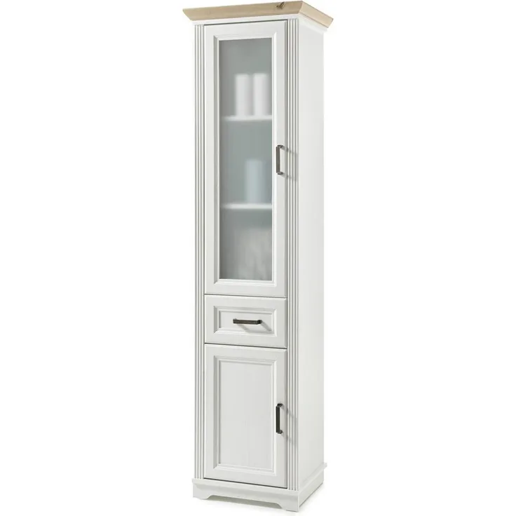 Hochschrank >Jasmin< in Pinie-Hell - 48x190x43cm (BxHxT)
