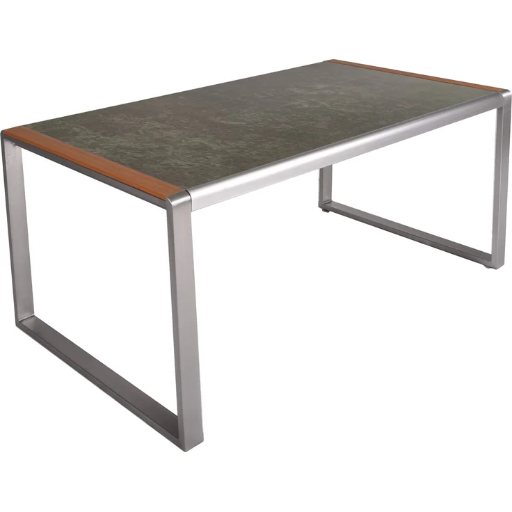 Gartentisch ERIKA - Kunststoff, Teakbraun, 160 x 90 x 74 cm | Terrassentisch Wetterfest Outdoor Tisch – Bild 2