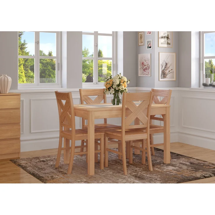 Stuhl Massivholzstuhl Esszimmerstuhl Buche natur V-90.72-76Doppelpack – Bild 5