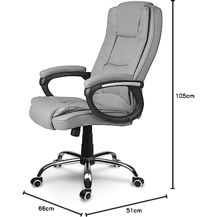 Sofotel Porto Chair, Kunstleder, Grau, Standard – Bild 4