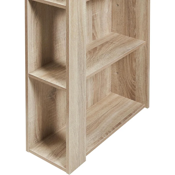 Bartisch Danderyd 120x60x106 cm mit 3 Ablagefächern Eicheoptik [en. casa] – Bild 8