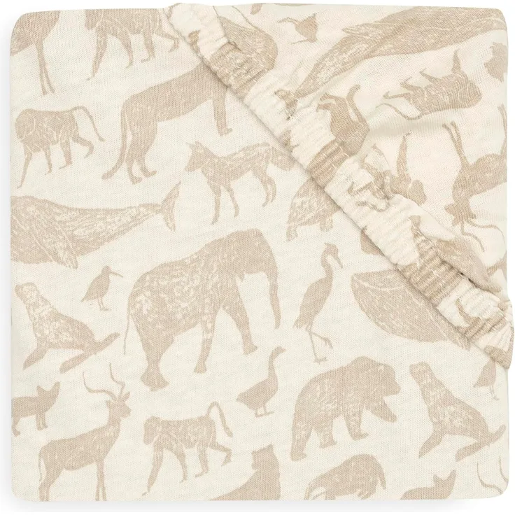 Jollein Jersey Animals Bettlaken - 70 x 140 cm - N